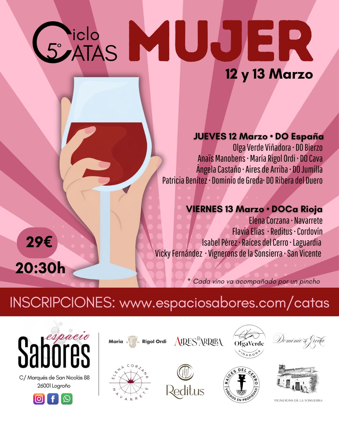 catas-mujer 4º Ciclo de Catas Solidarias